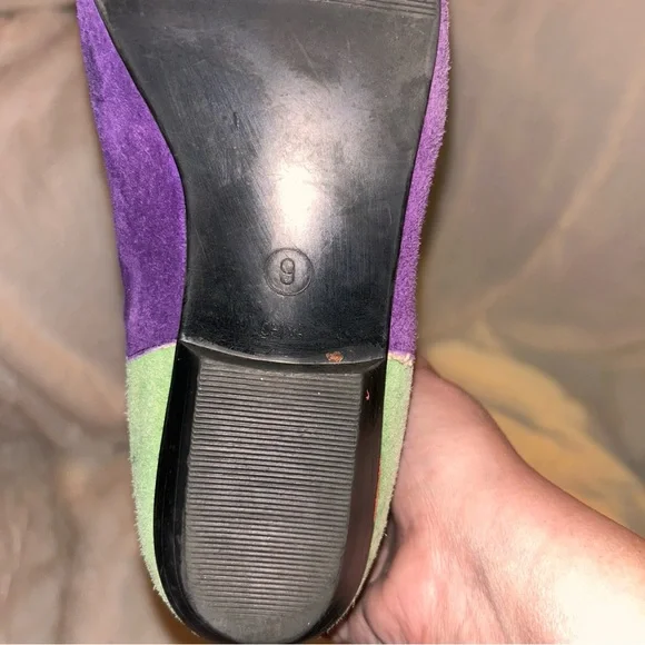 Colorful Suede Patchwork Boots - Picture 6 of 7